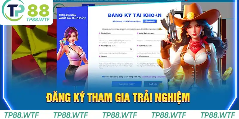 Đăng ký TP88 giúp bạn tiếp cận với các trò chơi đa dạng và cơ hội thắng lớn